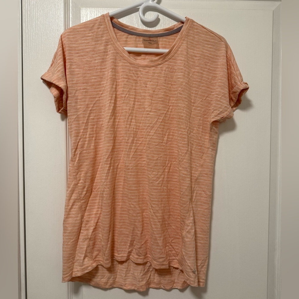Relaxed Orange and Pink Short Sleeve Tee